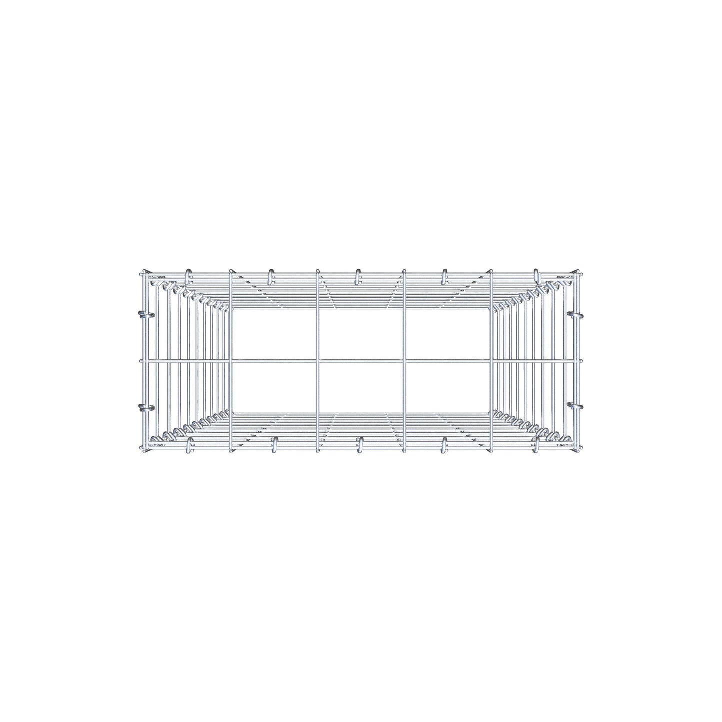 Fourche rapportée type 3 100 cm x 50 cm x 20 cm (L x H x P), mailles 10 cm x 10 cm, anneau C