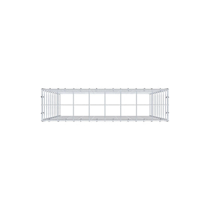 Fourche rapportée type 3 100 cm x 80 cm x 20 cm (L x H x P), mailles 10 cm x 10 cm, anneau C