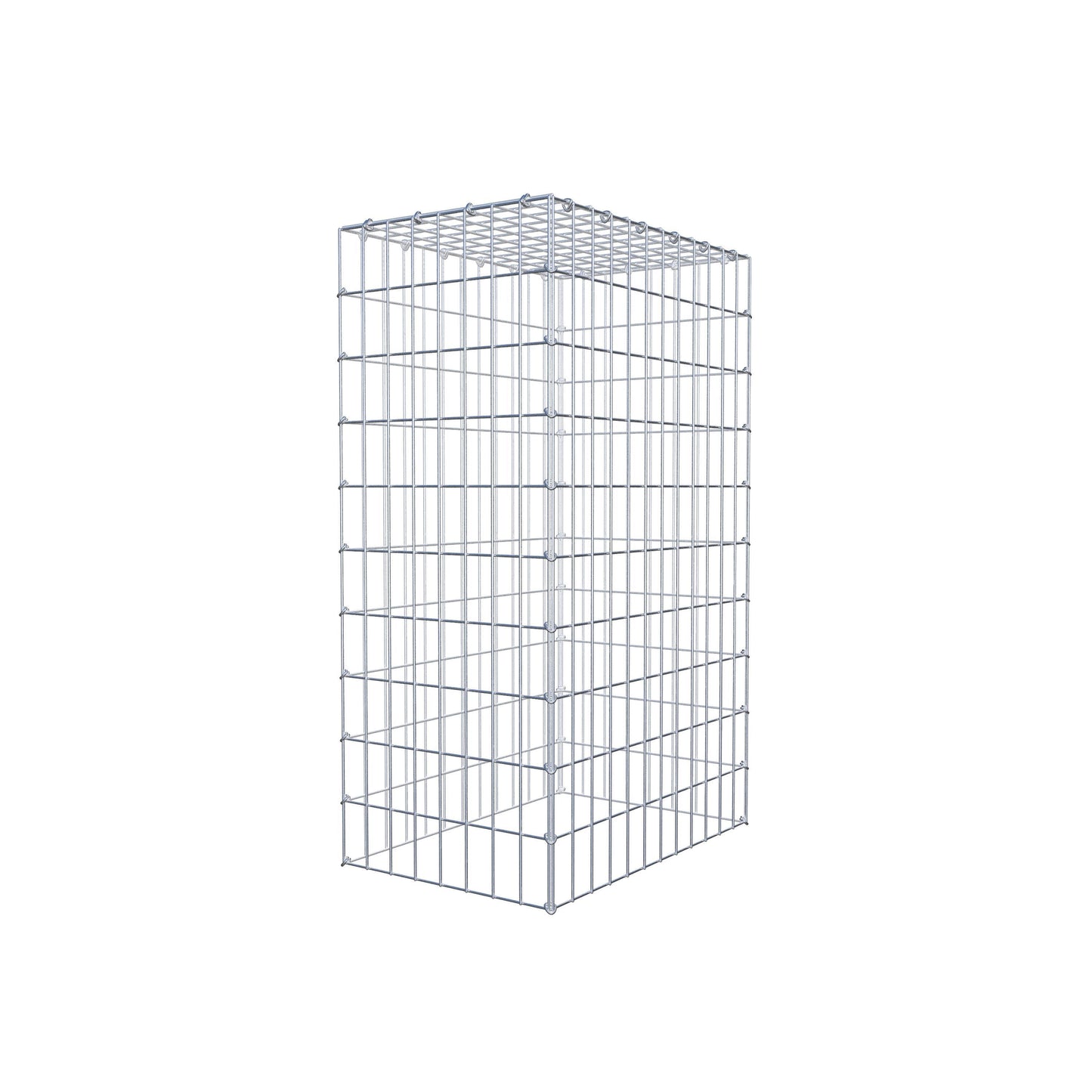 Gabião Tipo 3 100 cm x 60 cm x 40 cm (C x A x P), malhagem 5 cm x 10 cm, anel C