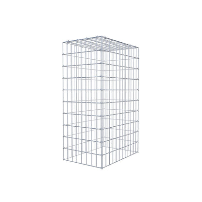 Gabião Tipo 3 100 cm x 60 cm x 40 cm (C x A x P), malhagem 5 cm x 10 cm, anel C
