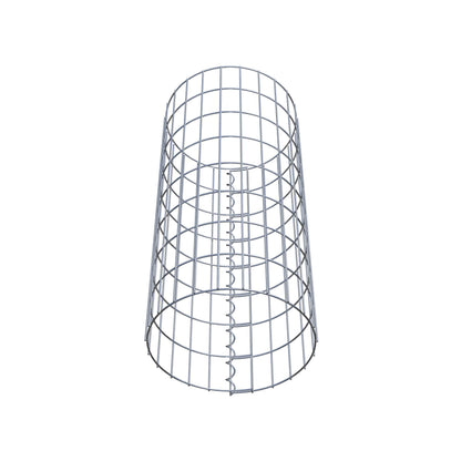Gabionsøjle ca. 37 cm diameter, 80 cm højde, maskestørrelse 5 cm x 10 cm