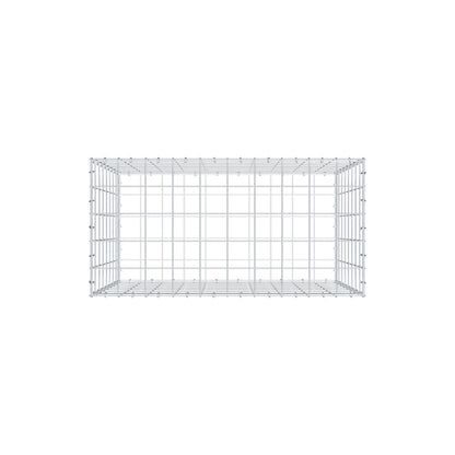 Gabion 100 cm x 80 cm x 50 cm (L x H x P), mailles 10 cm x 10 cm, anneau en C