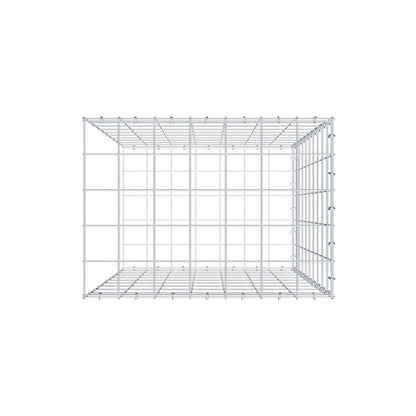Typ 2 påbyggnadsgabion 100 cm x 70 cm x 50 cm (L x H x D), maskstorlek 10 cm x 10 cm, C-ring
