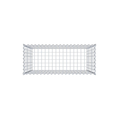 Gabion rapporté type 3 100 cm x 100 cm x 40 cm (L x H x P), mailles 5 cm x 10 cm, spirale