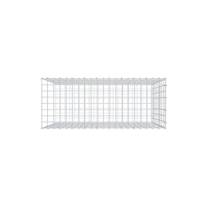 Mounted gabion type 2 100 cm x 90 cm x 40 cm, mesh size 5 cm x 10 cm, C-ring