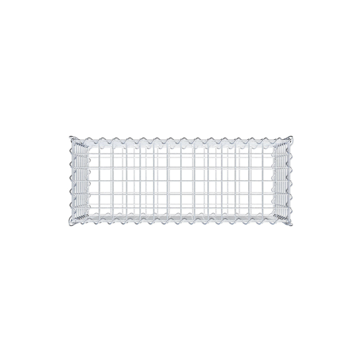 Gabion 80 cm x 40 cm x 30 cm (L x H x D), maskestørrelse 5 cm x 5 cm, spiral