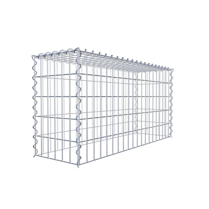 Gabião tipo 3 100 cm x 50 cm x 30 cm (C x A x P), malhagem 5 cm x 10 cm, espiral
