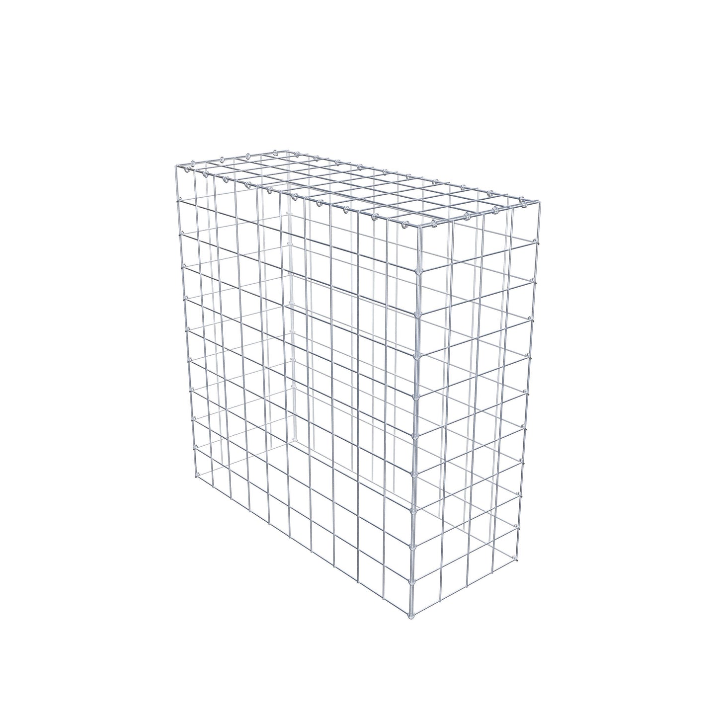 Fourche rapportée type 3 100 cm x 100 cm x 40 cm (L x H x P), mailles 10 cm x 10 cm, anneau en C