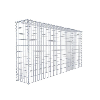 Gabion rapporté type 3 200 cm x 100 cm x 30 cm (L x H x P), mailles 5 cm x 10 cm, spirale