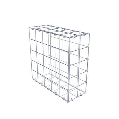 Gabbione aggiuntivo di tipo 2 50 cm x 50 cm x 20 cm (L x H x P), maglia 10 cm x 10 cm, anello a C