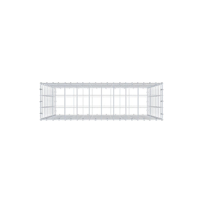 Gabião 100 cm x 100 cm x 30 cm (C x A x P), malhagem 10 cm x 10 cm, anel C