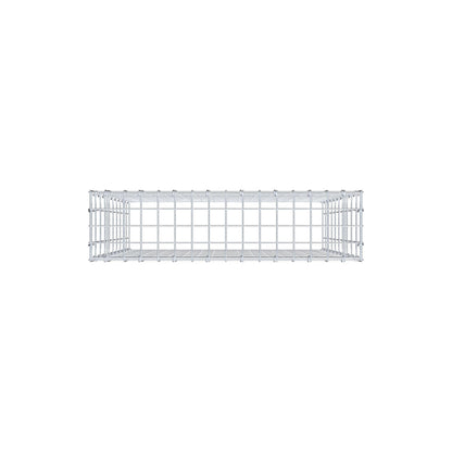 Mounted gabion type 3 100 cm x 80 cm x 20 cm (L x H x D), mesh size 5 cm x 10 cm, C-ring