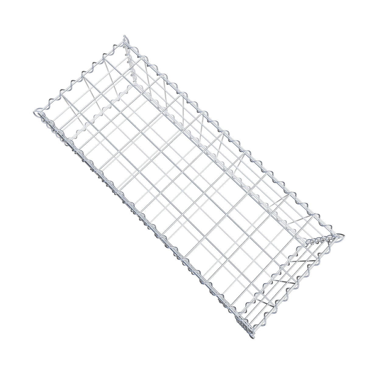Gabion 100 cm x 30 cm x 40 cm (L x H x P), mailles 10 cm x 10 cm, spirale