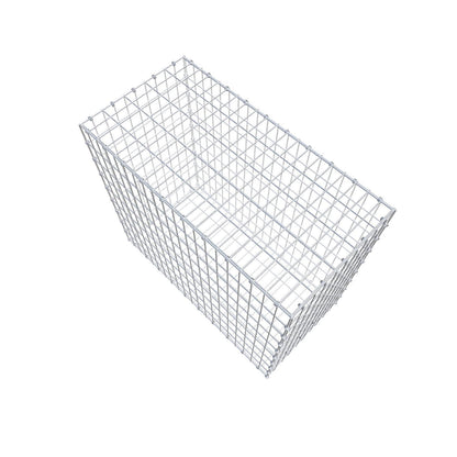 Gabione 100 cm x 90 cm x 50 cm (L x H x T), Maschenweite 5 x 10 cm, Spiralring