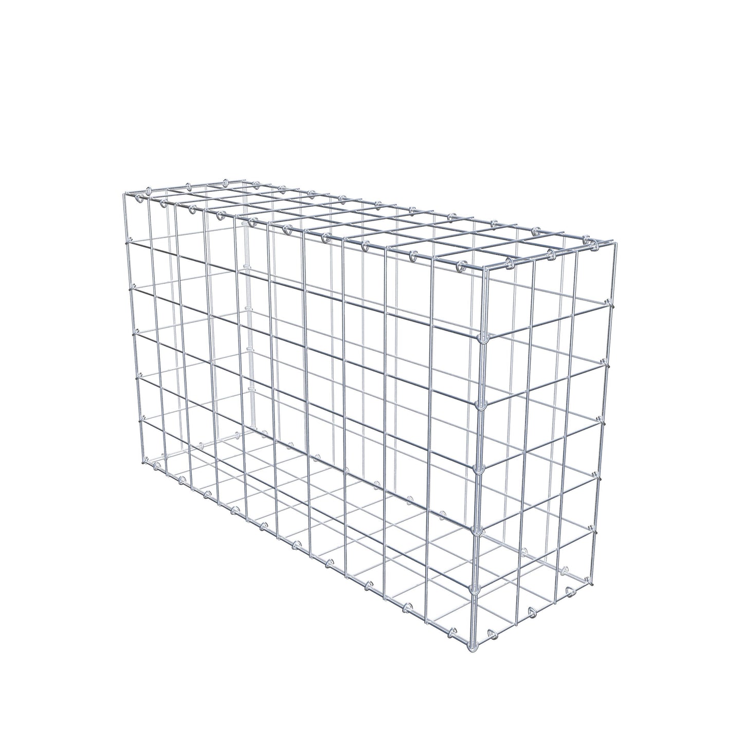 Schanskorf 100 cm x 60 cm x 30 cm (L x H x D), maaswijdte 10 cm x 10 cm, C-ring