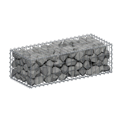 Gabion 100 cm x 30 cm x 40 cm (L x H x D), maskstorlek 5 cm x 10 cm, spiral