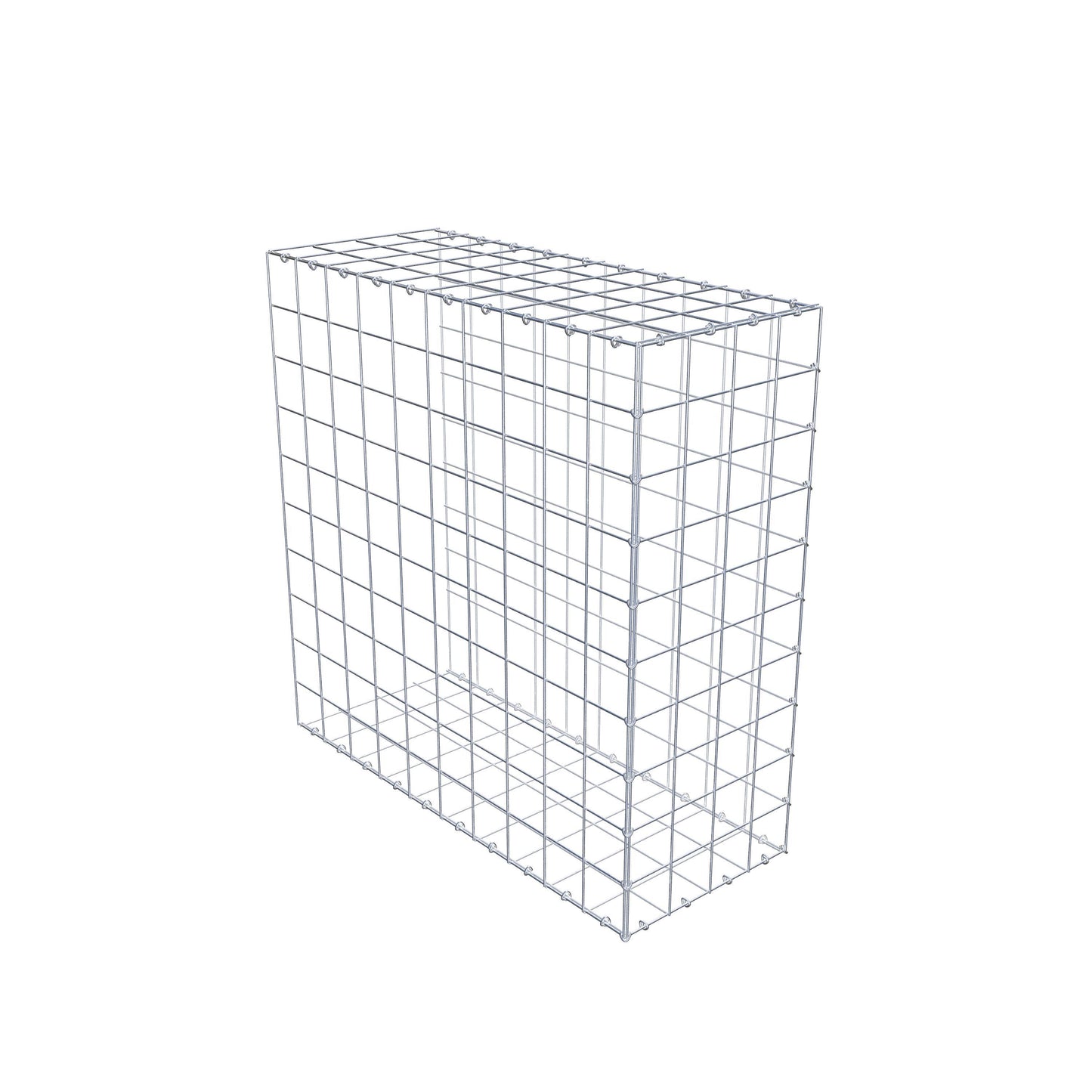 Gabbione aggiuntivo tipo 2 100 cm x 100 cm x 40 cm (L x H x P), maglia 10 cm x 10 cm, anello a C