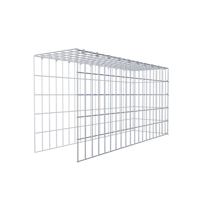 Fourche rapportée type 4 100 cm x 50 cm x 30 cm (L x H x P), mailles 5 cm x 10 cm, anneau C