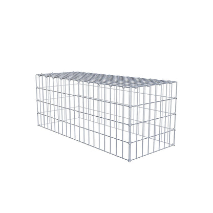 Gabbione aggiuntivo di tipo 3 100 cm x 40 cm x 40 cm (L x H x P), maglia 5 cm x 10 cm, anello a C