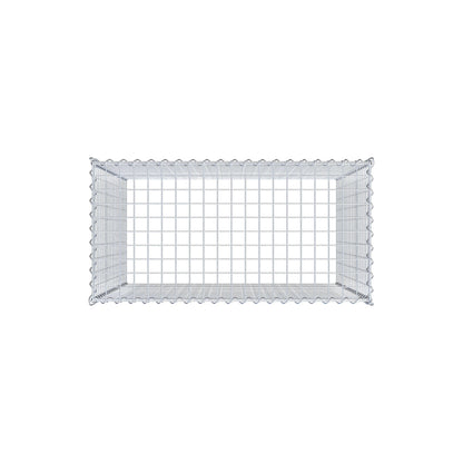 Anbaugabione Typ 3 100 cm x 100 cm x 50 cm (L x H x T), Maschenweite 5 cm x 5 cm, Spirale