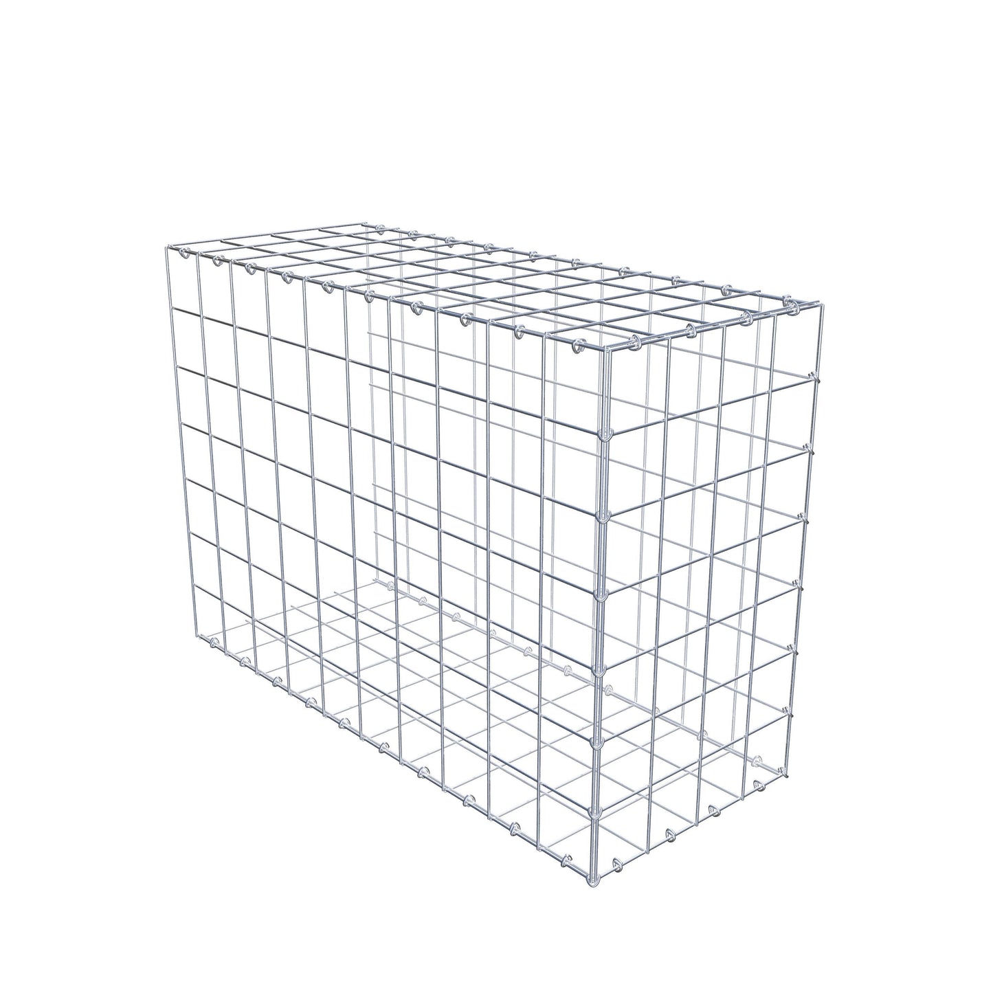Gabbione aggiuntivo di tipo 2 100 cm x 70 cm x 40 cm (L x H x P), maglia 10 cm x 10 cm, anello a C