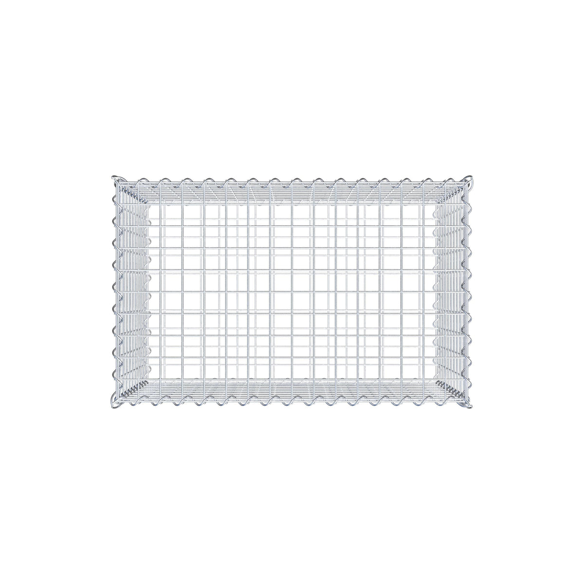 Gabione 80 cm x 50 cm x 50 cm (L x H x T), Maschenweite 5 cm x 5 cm, Spirale