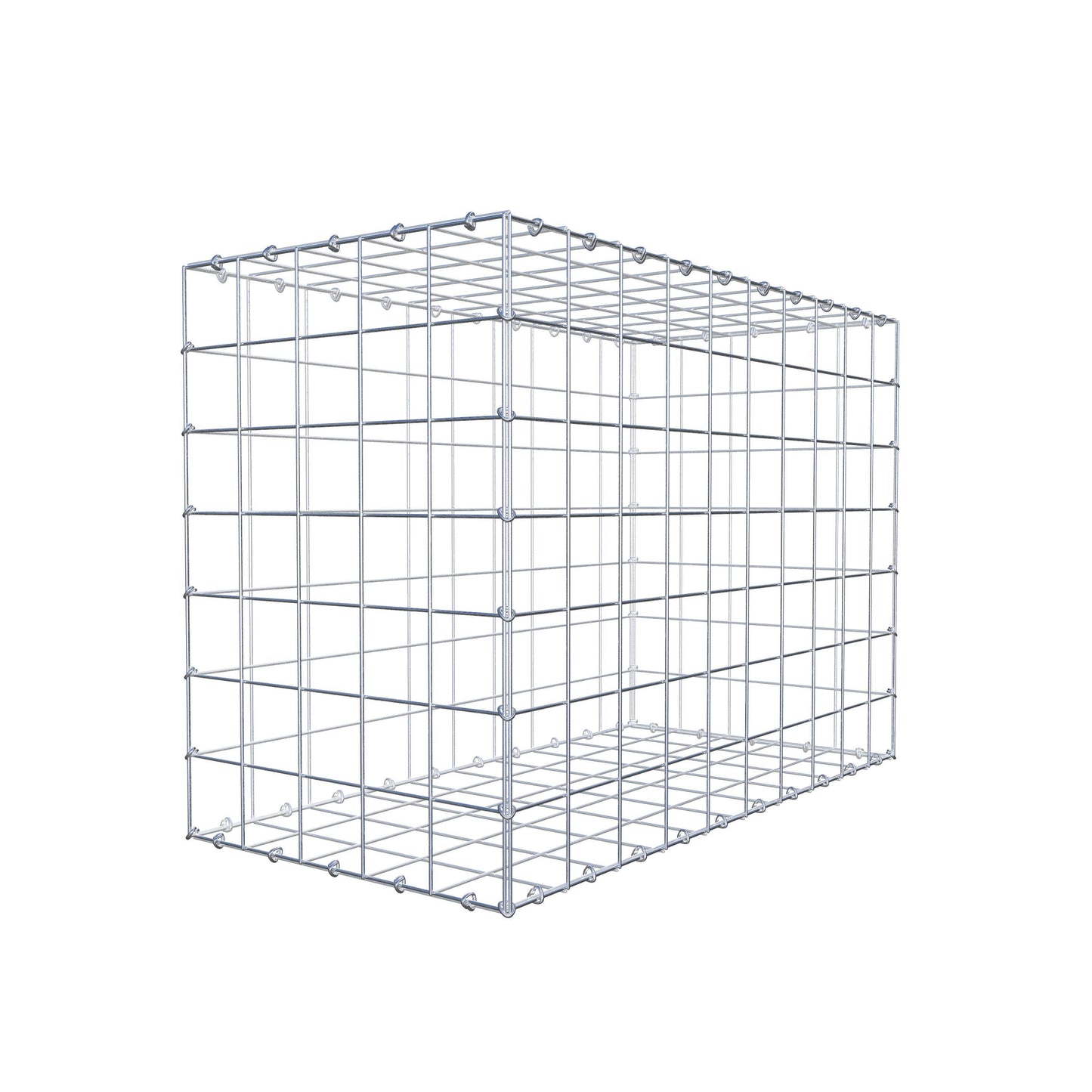 Gabion 100 cm x 70 cm x 50 cm (L x H x P), mailles 10 cm x 10 cm, anneau en C