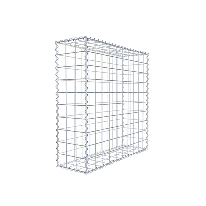 Gabião 100 cm x 100 cm x 30 cm (C x A x P), malhagem 10 cm x 10 cm, espiral