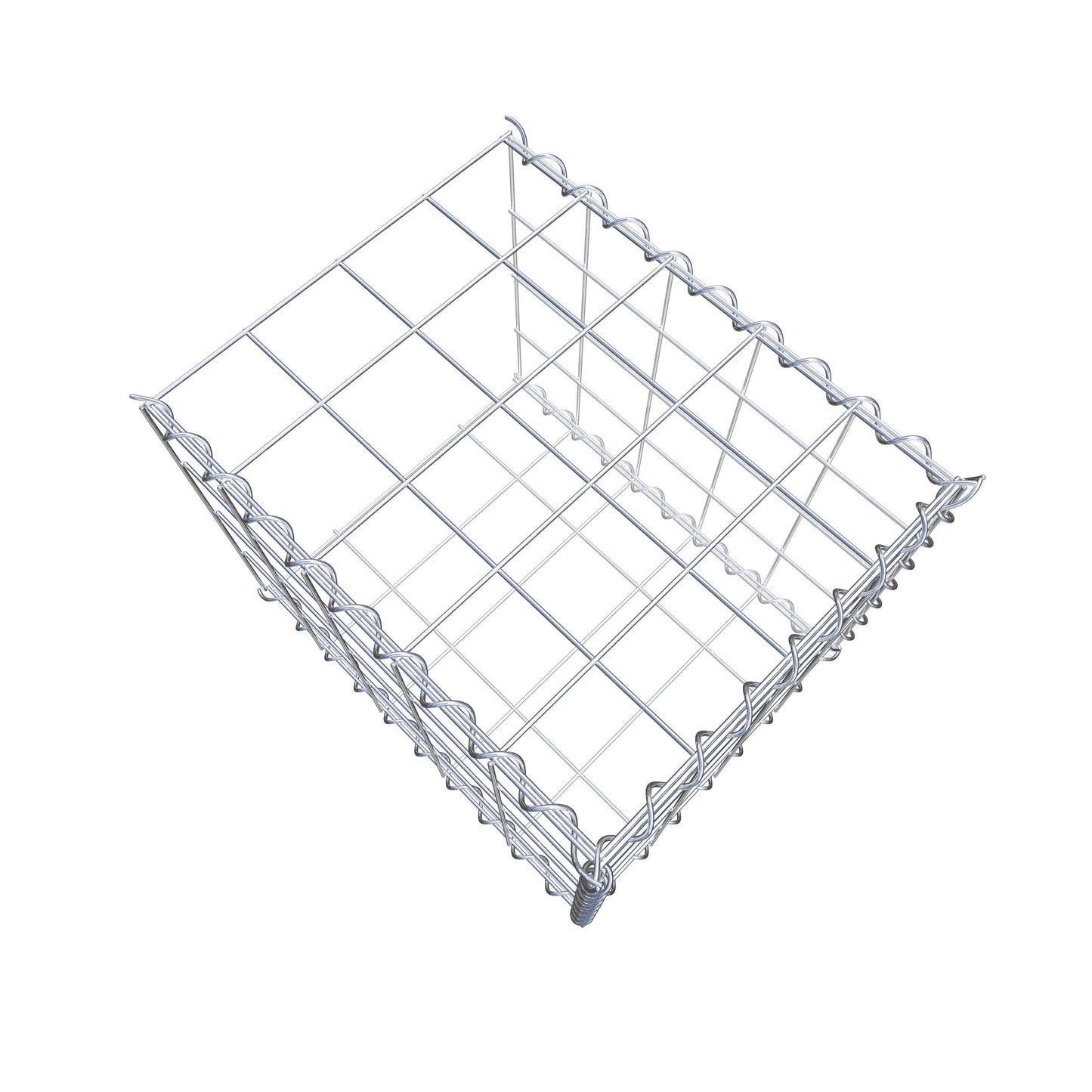 Grown-on gabion type 2 50 cm x 40 cm x 40 cm (L x H x D), mesh size 10 cm x 10 cm, spiral