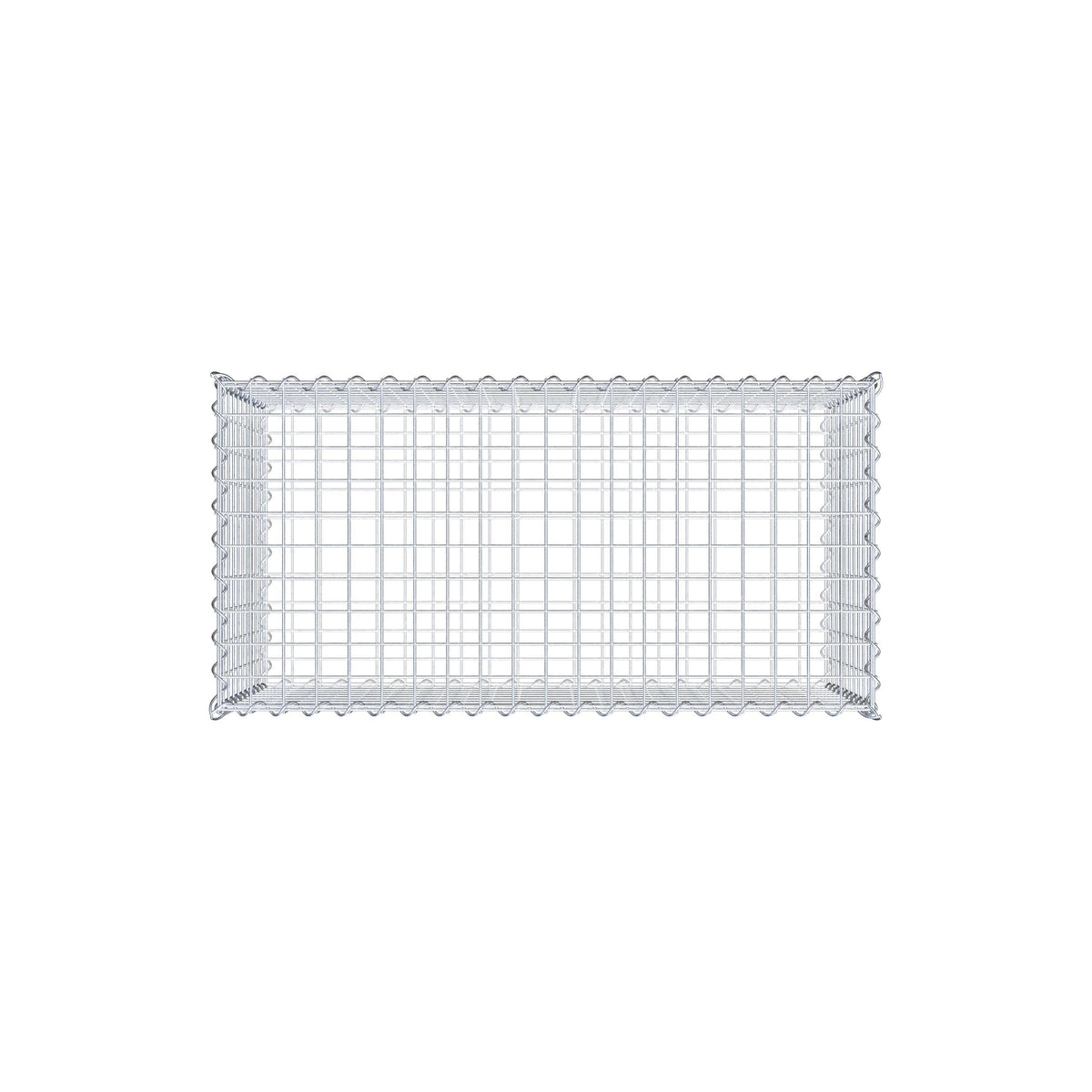 Gabião 100 cm x 50 cm x 50 cm (C x A x P), malhagem 5 cm x 5 cm, espiral