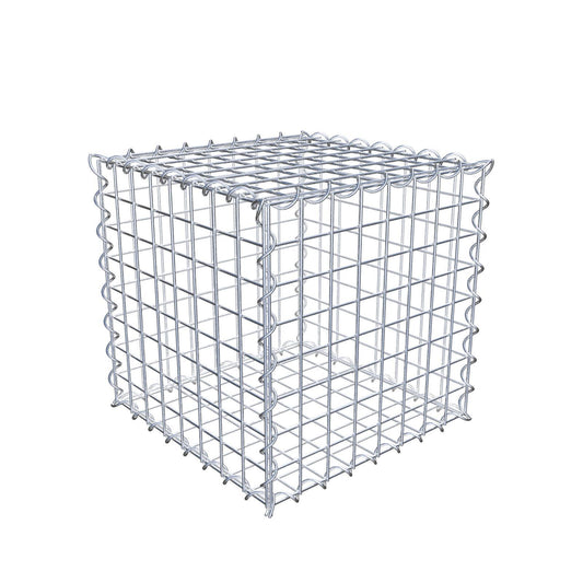 Gabione 40 cm x 40 cm x 40 cm (L x H x T), Maschenweite 5 cm x 5 cm, Spirale