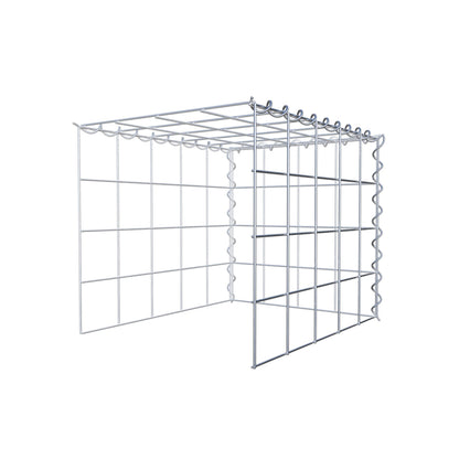 Gabion rapporté type 4 50 cm x 40 cm x 40 cm (L x H x P), mailles 10 cm x 10 cm, spirale