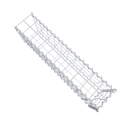 Opvokset gabion type 2 100 cm x 30 cm x 20 cm (L x H x D), maskestørrelse 10 cm x 10 cm, spiral