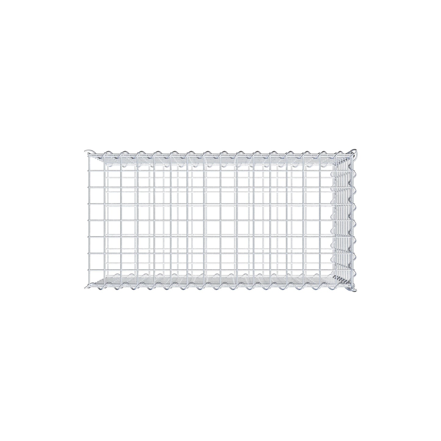 Gabbione aggiuntivo tipo 2 80 cm x 40 cm x 40 cm (L x H x P), dimensione maglia 5 cm x 5 cm, a spirale
