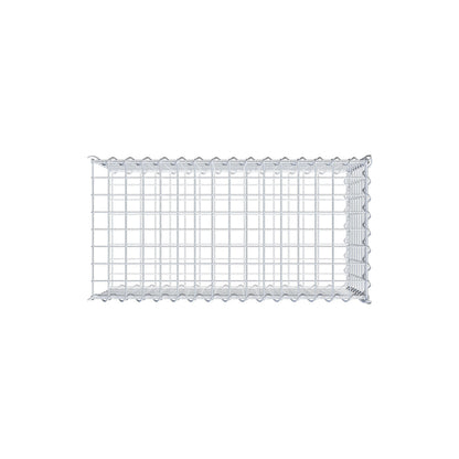 Gabbione aggiuntivo tipo 2 80 cm x 40 cm x 40 cm (L x H x P), dimensione maglia 5 cm x 5 cm, a spirale