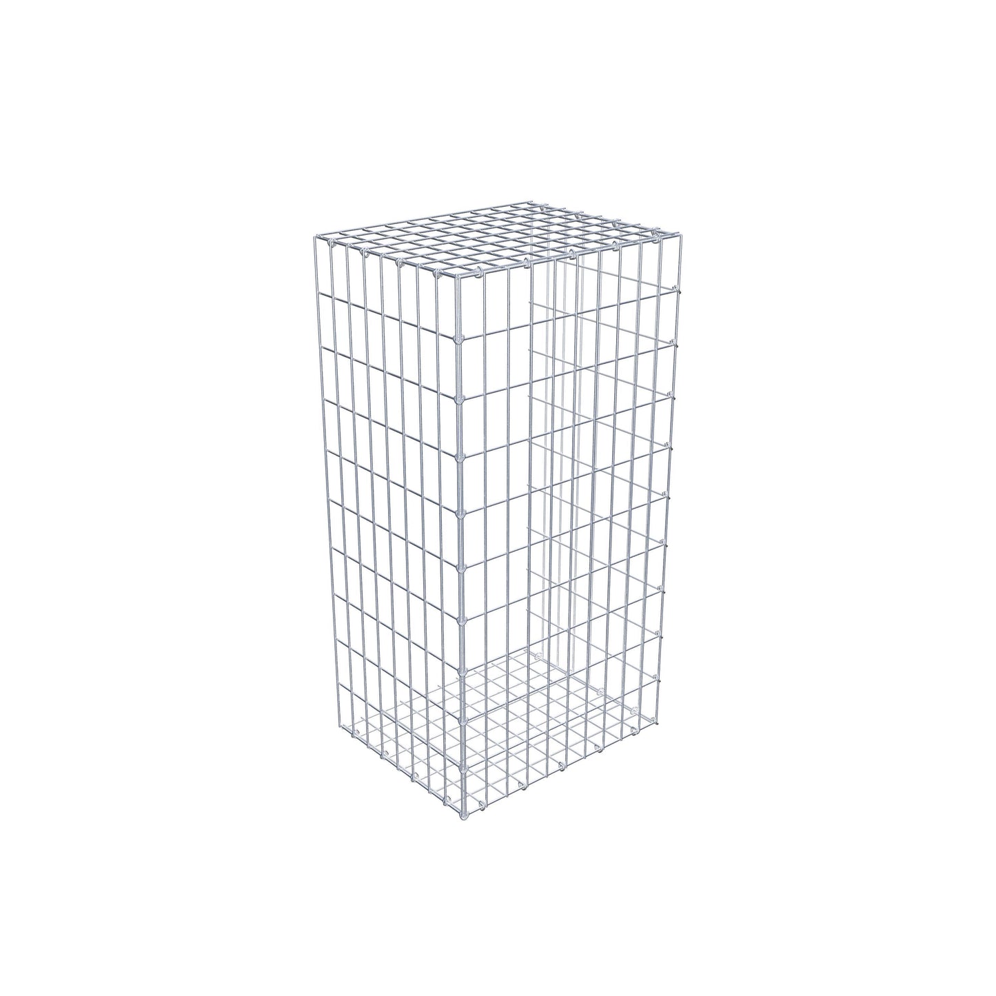 Fourche rapportée type 2 100 cm x 40 cm x 50 cm, mailles 5 cm x 10 cm, anneau en C