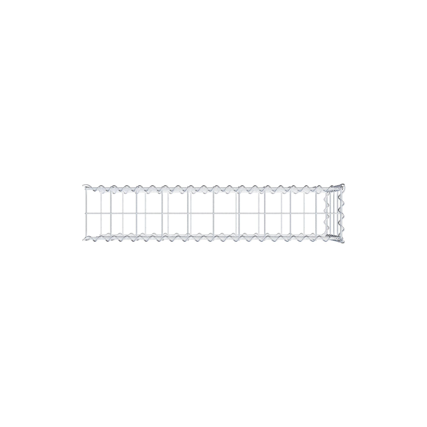 Gabbione aggiuntivo tipo 2 100 cm x 40 cm x 20 cm (L x A x P), maglia 10 cm x 10 cm, spirale