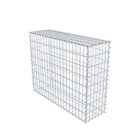 Gabion 100 cm x 80 cm x 30 cm (L x H x D), maskestørrelse 5 cm x 10 cm, spiral