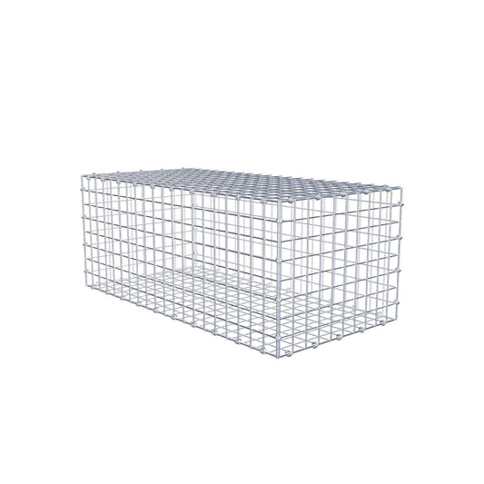 Gavión 100 cm x 40 cm x 50 cm (L x A x P), luz de malla 5 x 5 cm, anillo en espiral