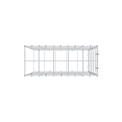 Gabbione aggiuntivo di tipo 2 50 cm x 50 cm x 20 cm (L x H x P), maglia 10 cm x 10 cm, anello a C