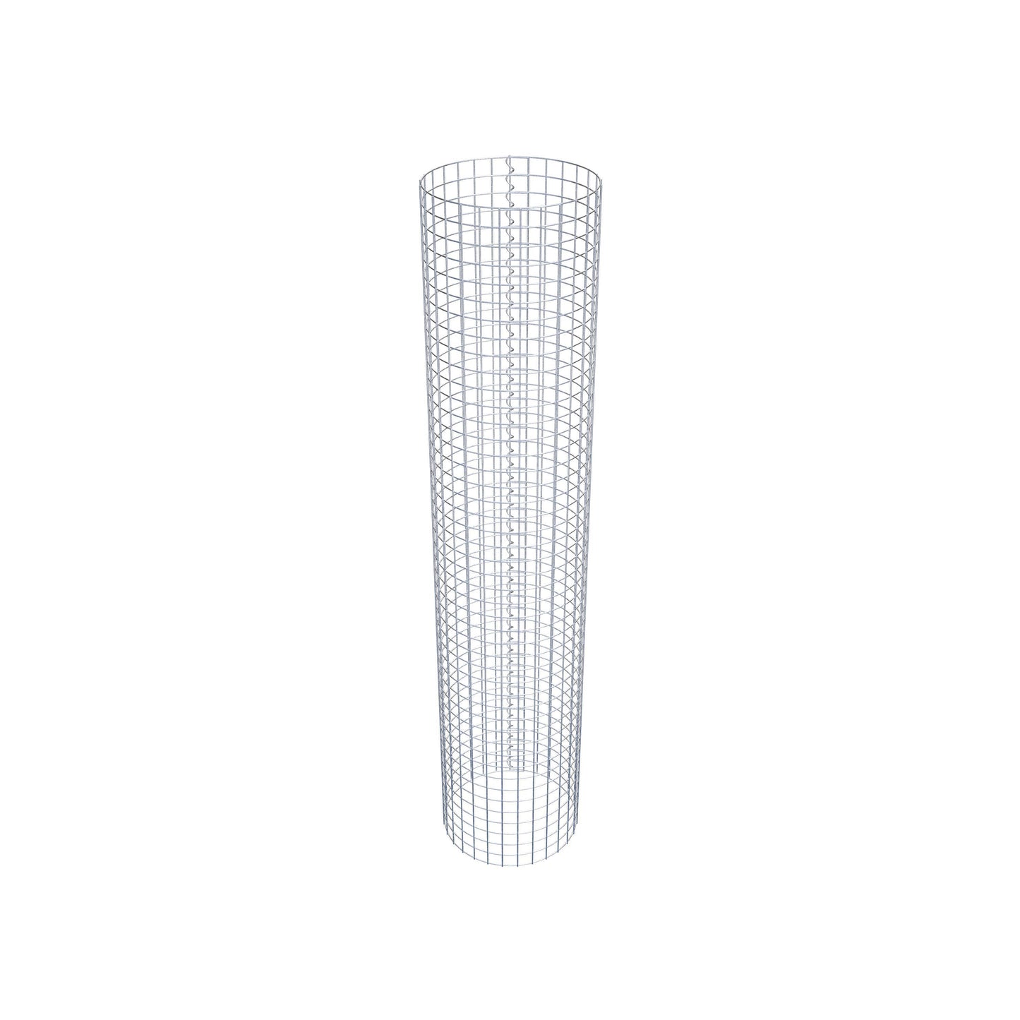 Columna de gaviones redonda 47 cm de diámetro, 230 cm de altura, malla 5 cm x 5 cm
