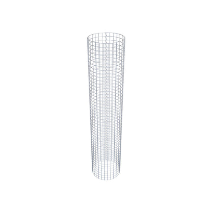 Columna de gaviones redonda 47 cm de diámetro, 230 cm de altura, malla 5 cm x 5 cm