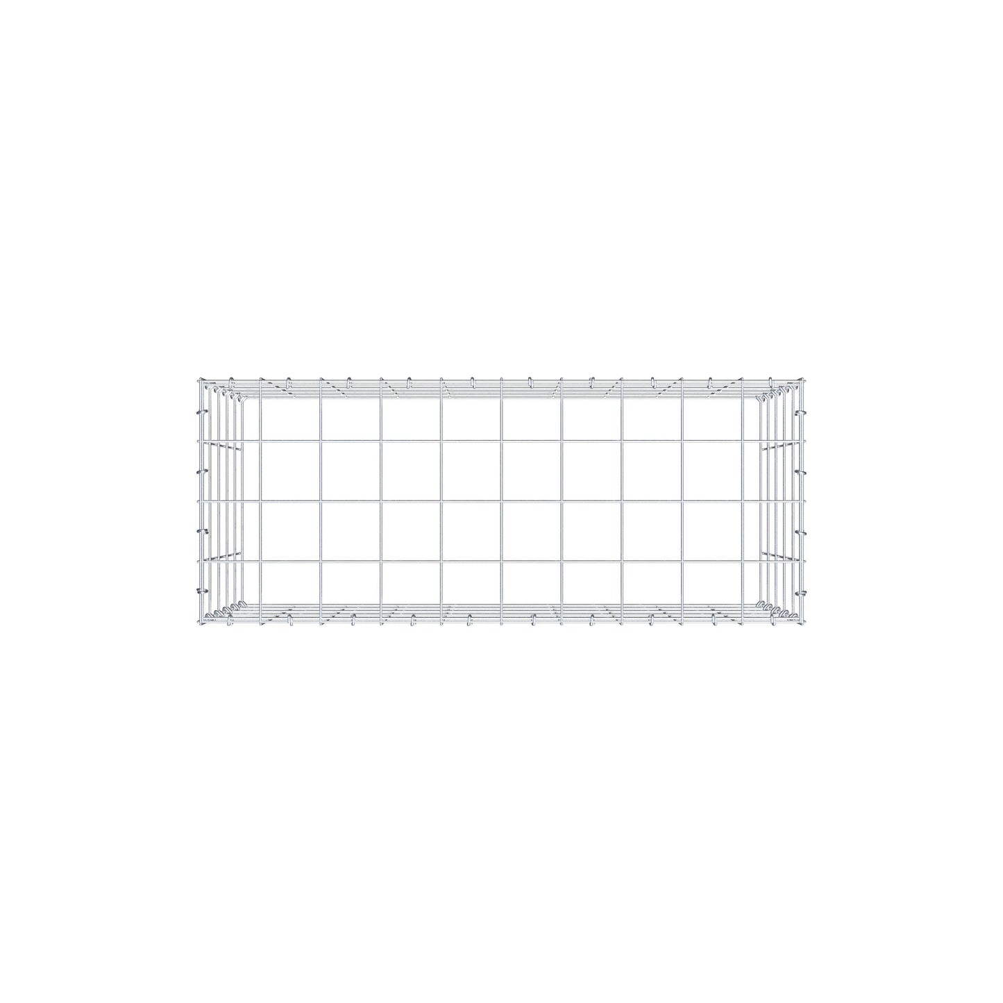 Gabião Tipo 3 100 cm x 50 cm x 40 cm (C x A x P), malhagem 10 cm x 10 cm, anel C