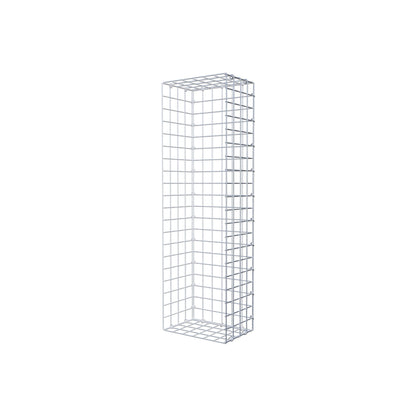 Monteret gabion type 2 100 cm x 20 cm x 30 cm (L x H x D), maskestørrelse 5 cm x 5 cm, C-ring