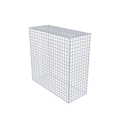 Gabião 100 cm x 100 cm x 40 cm (C x A x P), malhagem 5 cm x 5 cm, espiral