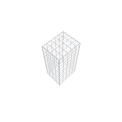 Gabion 100 cm x 40 cm x 50 cm (L x H x P), mailles 10 cm x 10 cm, anneau en C