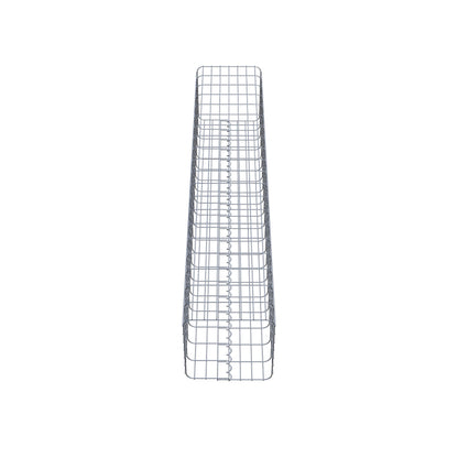 Colonne de gabion carrée 37 cm x 37 cm, 200 cm de hauteur, MW 5 cm x 10 cm