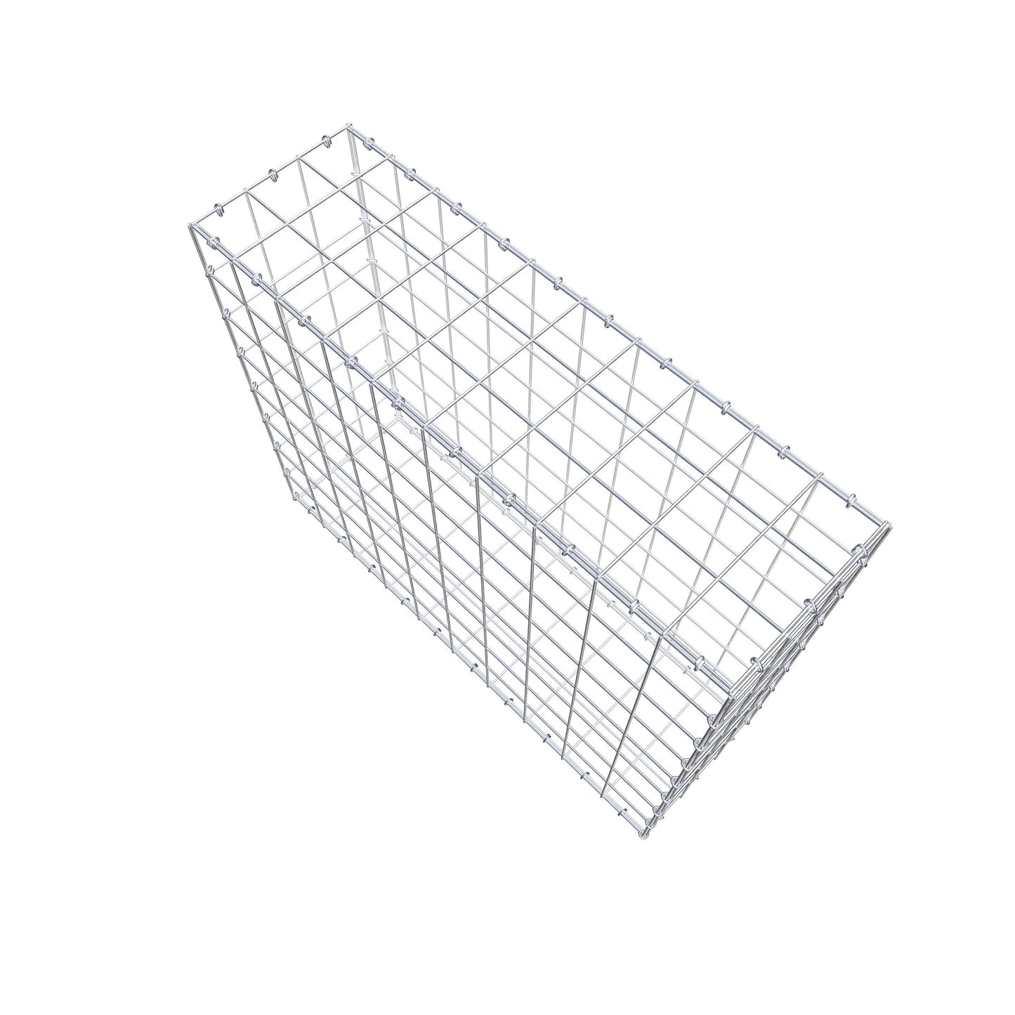 Gabione 100 cm x 80 cm x 30 cm (L x H x T), Maschenweite 10 cm x 10 cm, C-Ring