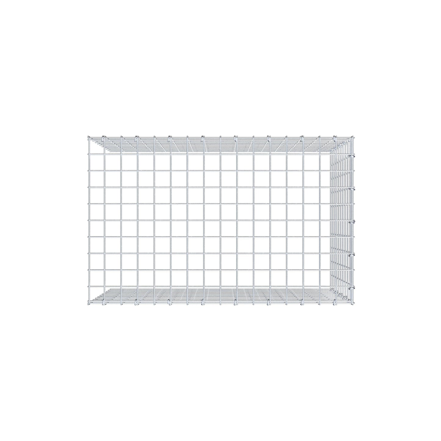 Gabião Tipo 4 80 cm x 50 cm x 50 cm (C x A x P), malhagem 5 cm x 5 cm, anel C