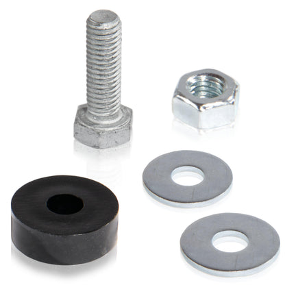 Abrazadera con soporte para valla, malla 5 x 10 cm, aluminio